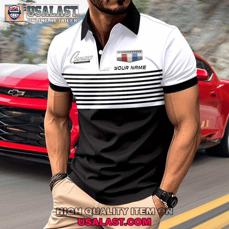 Chevrolet Camaro Custom Name Men Polo Shirt