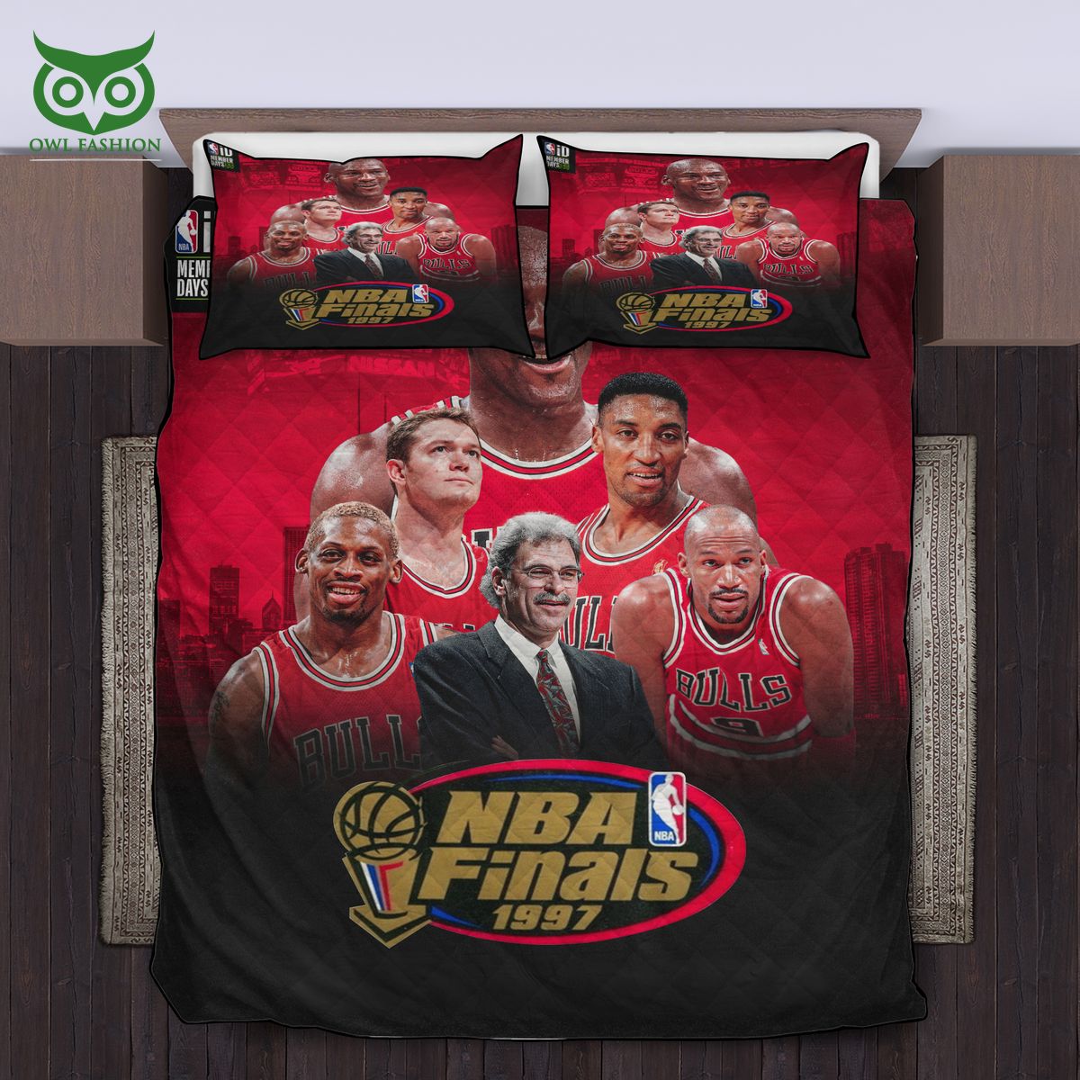 Chicago Bulls The 1997 NBA Finals Quilt Set