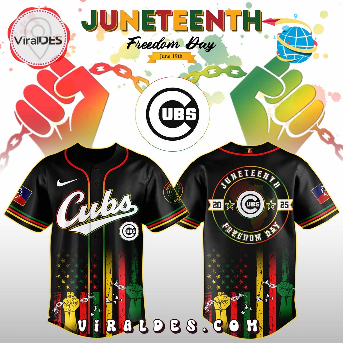 Chicago Cubs x 2025 Juneteenth Day Jersey