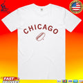 Chicago Hot Dog Curved Ringer T-shirt