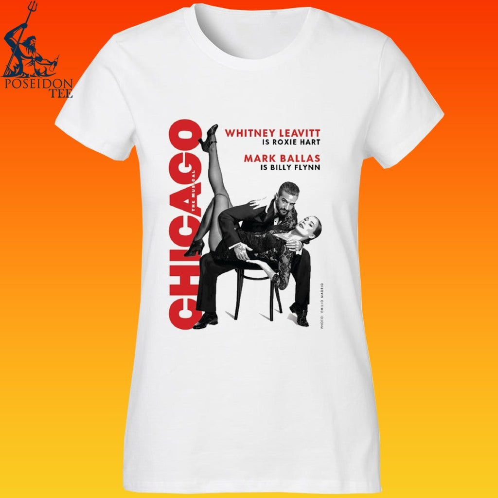 Chicago Whitney Leavitt Is Roxie Hart Mark Ballas Is Billy Flynn Photo Emilio Madrid T-shirt