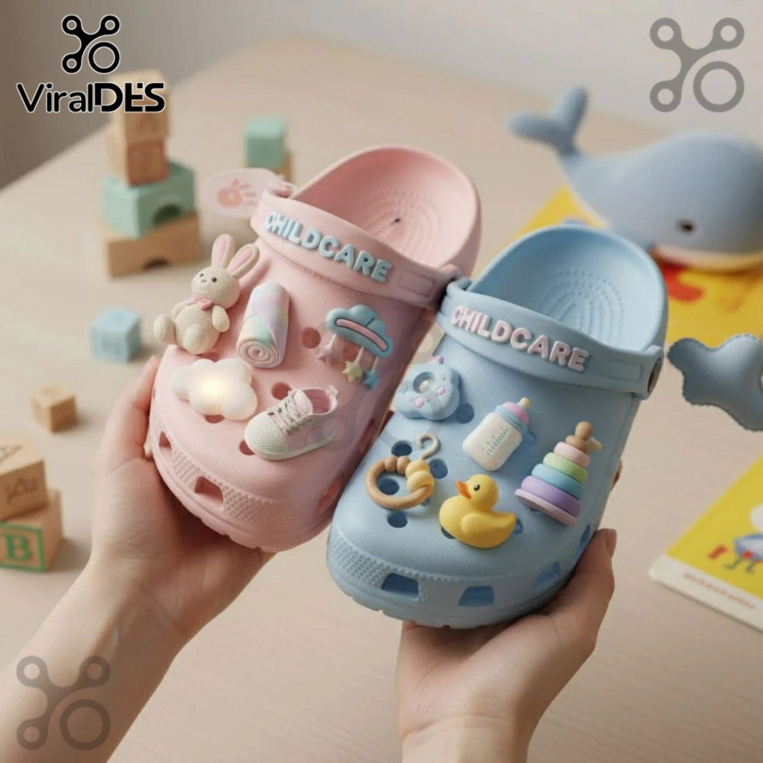 Childcare Worker Premium Crocs Clogs With Charms