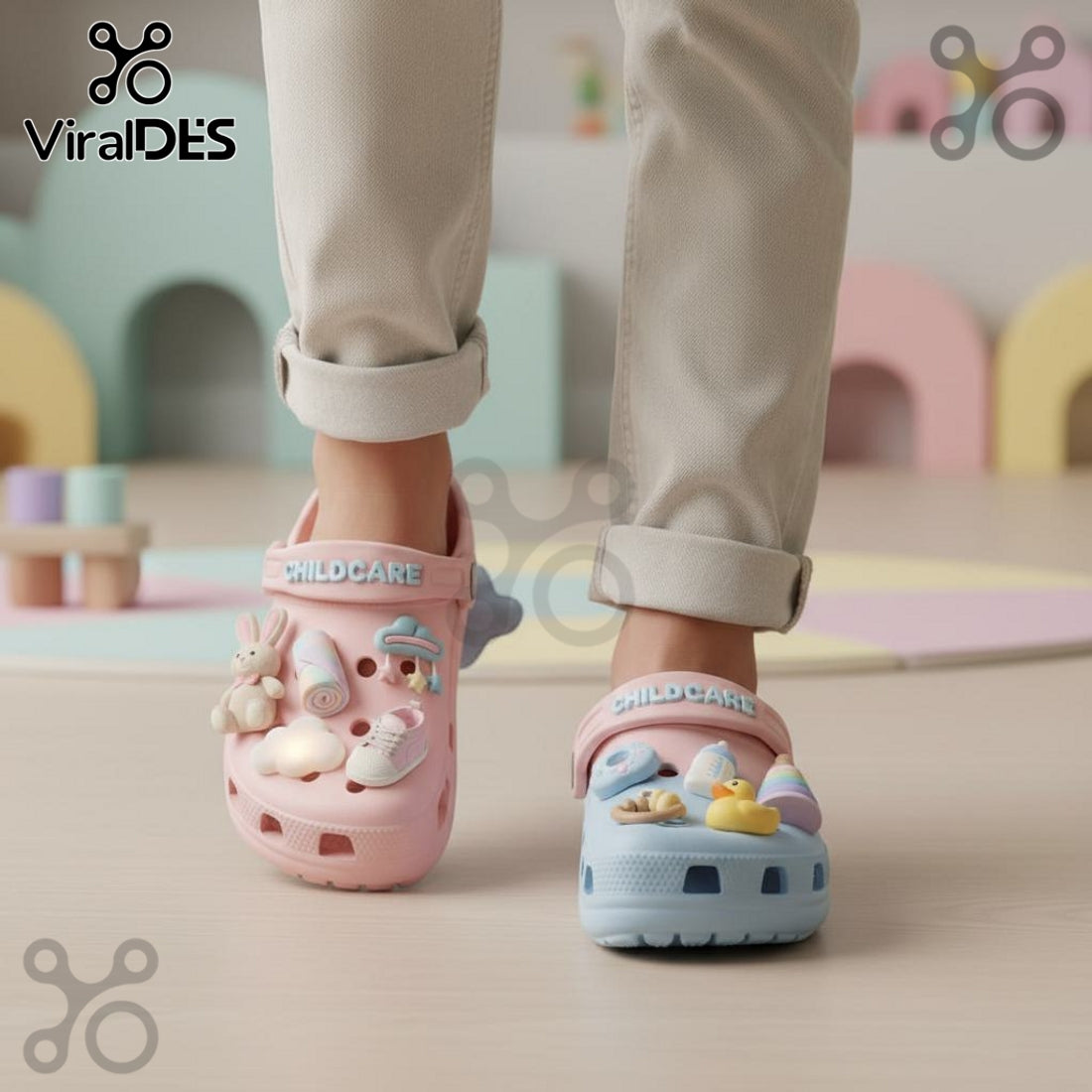 Childcare Worker Premium Crocs Clogs With Charms