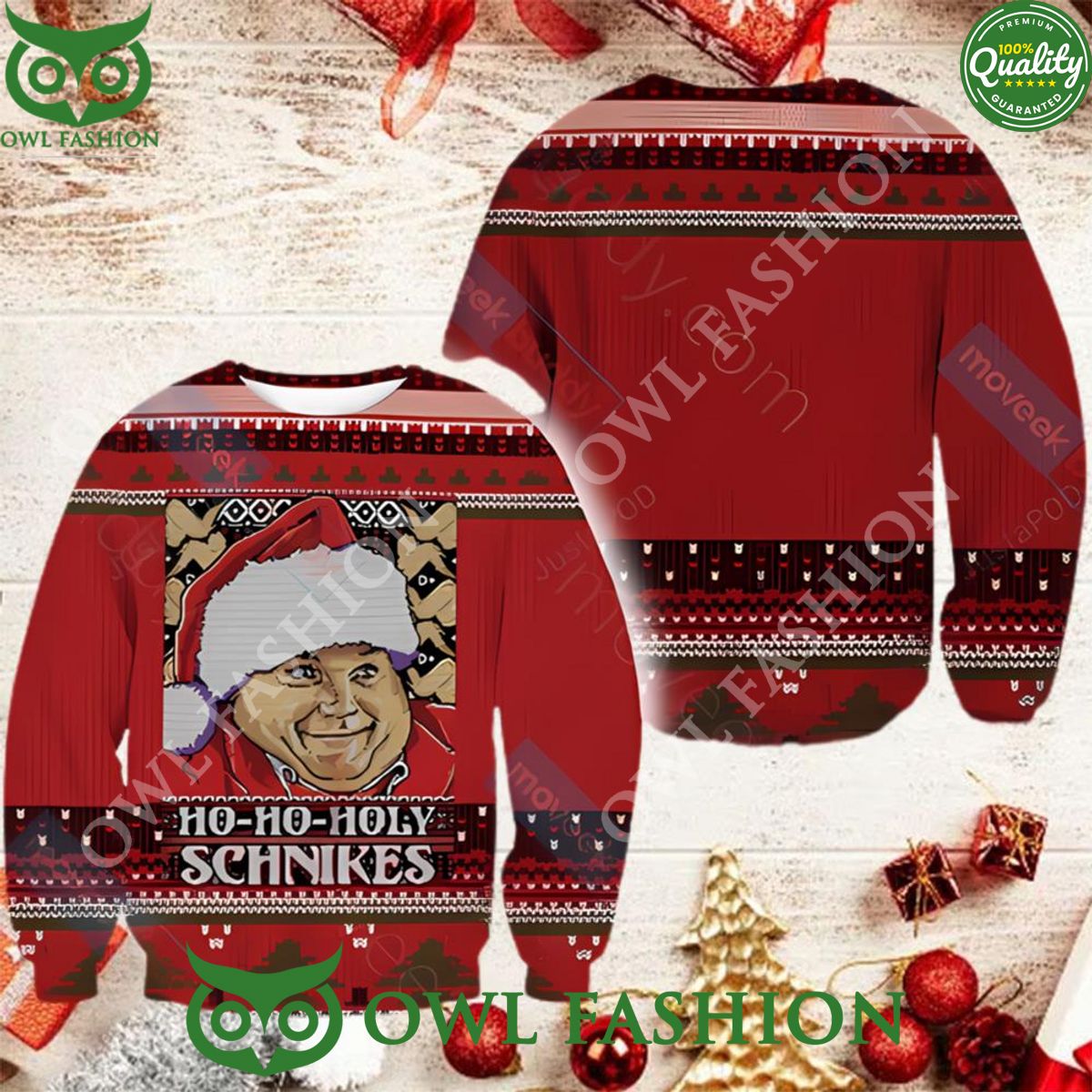 Chris Farley Santa Christmas 2023 Ugly Sweater Jumper