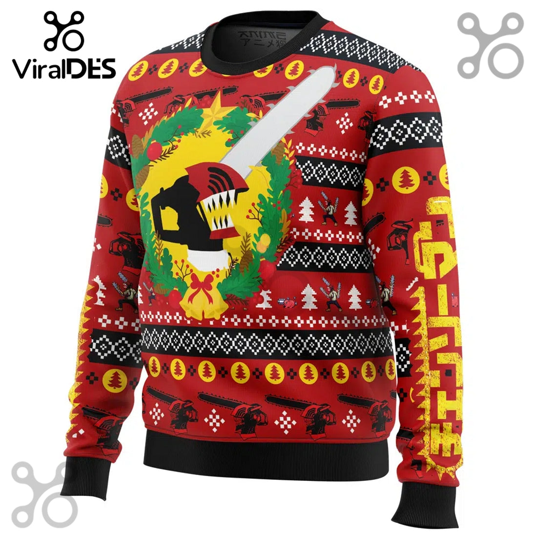 Christmas Dream Chainsaw Man Ugly Sweater 2025