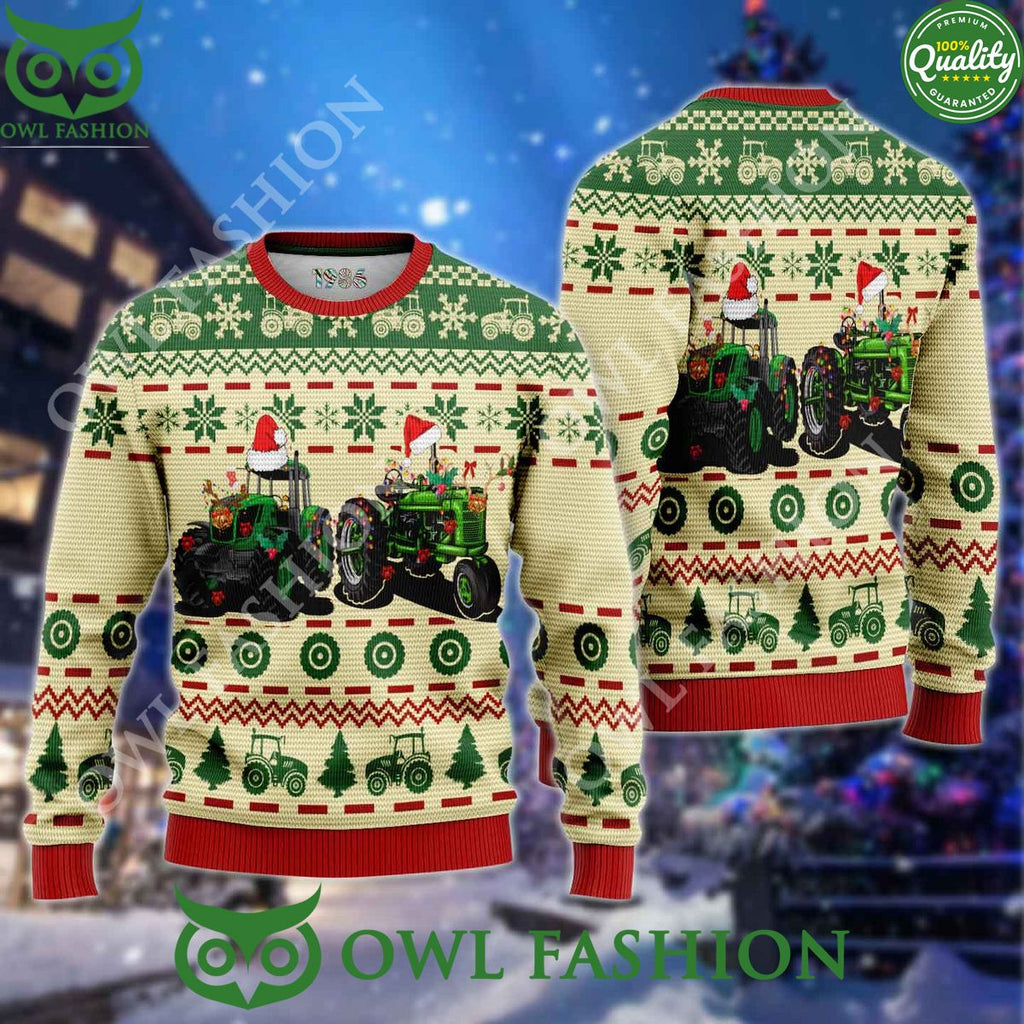 Christmas Farmer Truck Premium Ugly Sweater