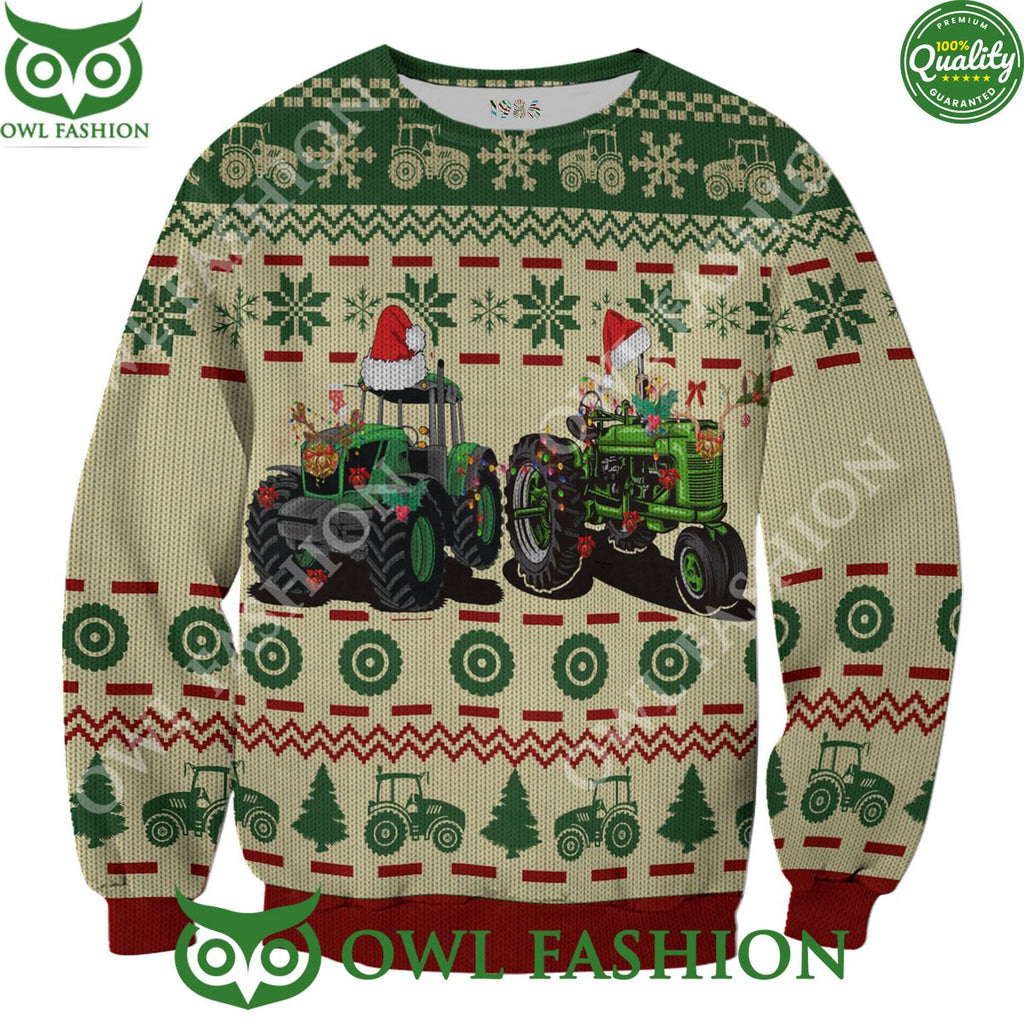 Christmas Farmer Truck Premium Ugly Sweater