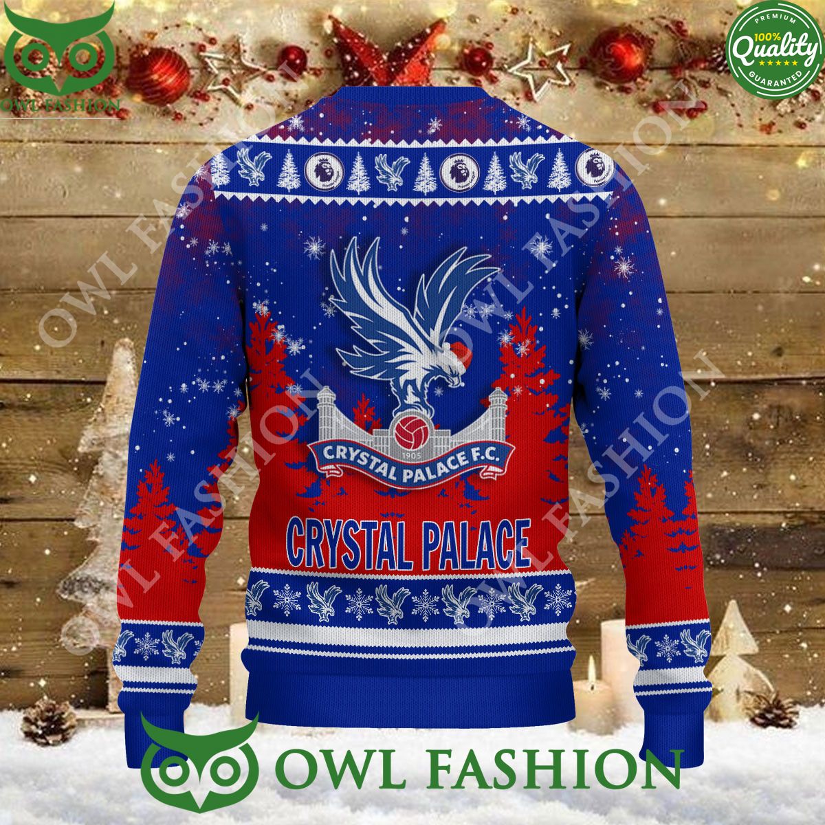 Christmas Football Crystal Palace F.C EFL Ugly Premier League Sweater Jumper