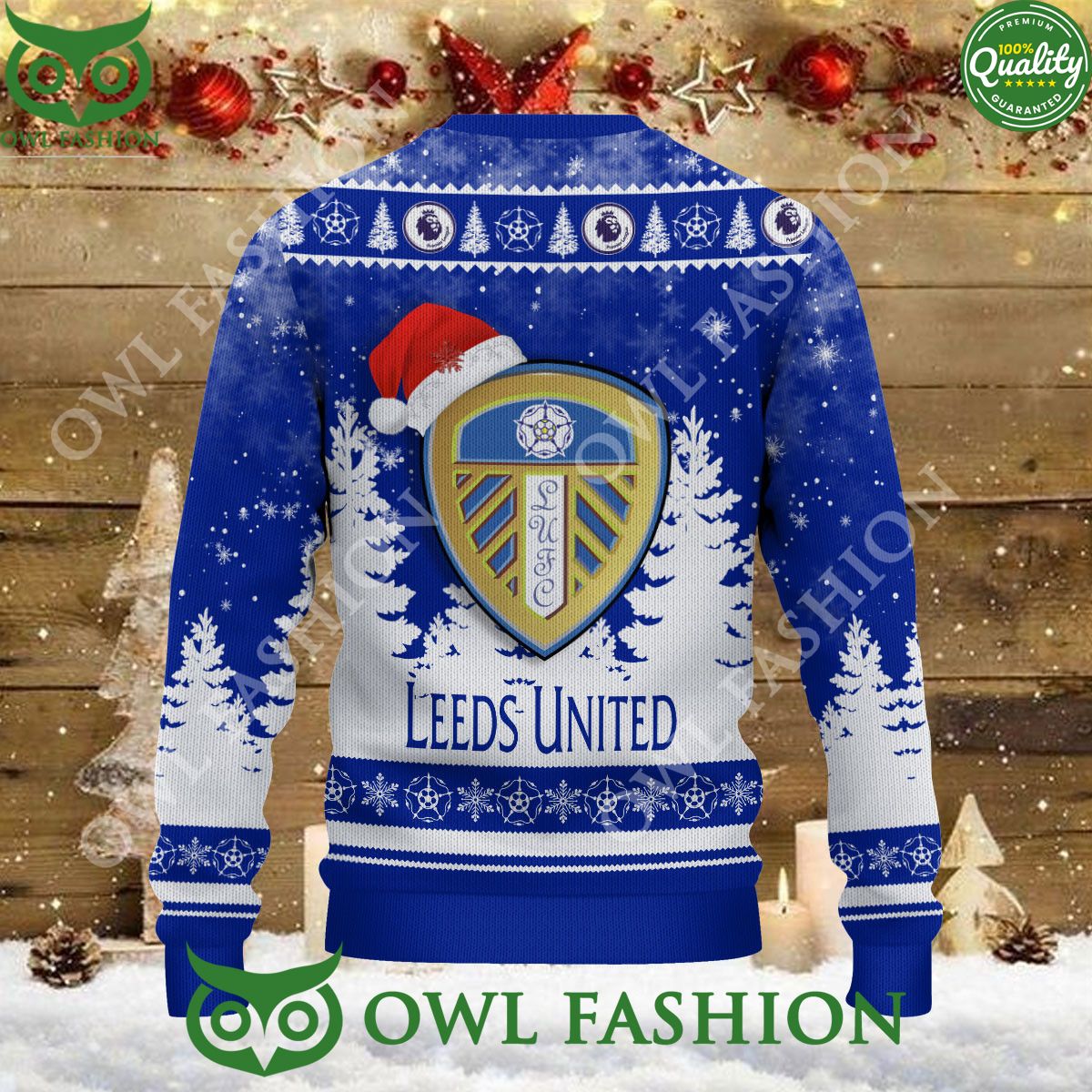 Christmas Football Leeds United F.C EFL Ugly Premier League Sweater Jumper