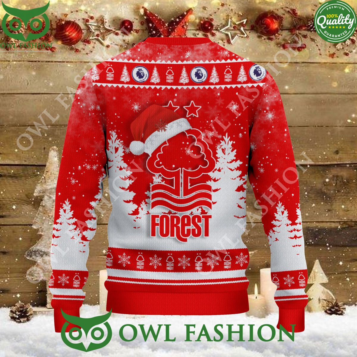 Christmas Football Nottingham Forest F.C EFL Ugly Premier League Sweater Jumper