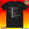 Cincinnati Baseball Atobttr Names De La Cruz Stewart Geno Ke Bryan Steer Stephenson Friedl T-shirt