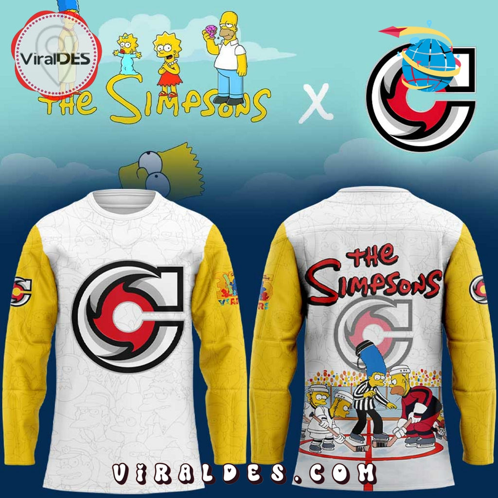 Cincinnati Cyclones x 35th The Simpsons Hockey Jersey