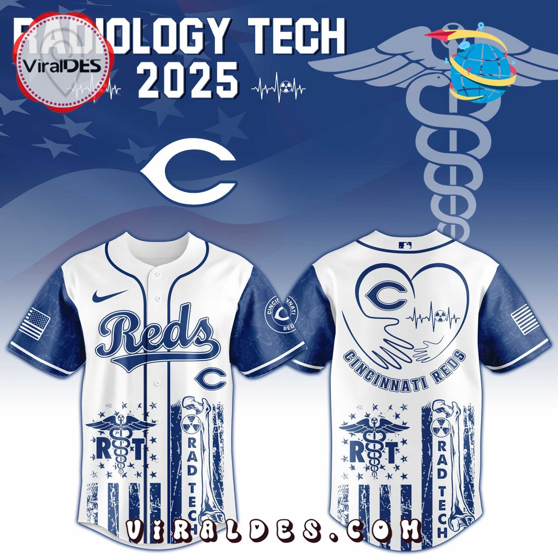 Cincinnati Reds MLB x Radiology Tech Night 2025 Jersey