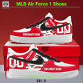 Cincinnati Reds Personalized Air Force 1 Shoes