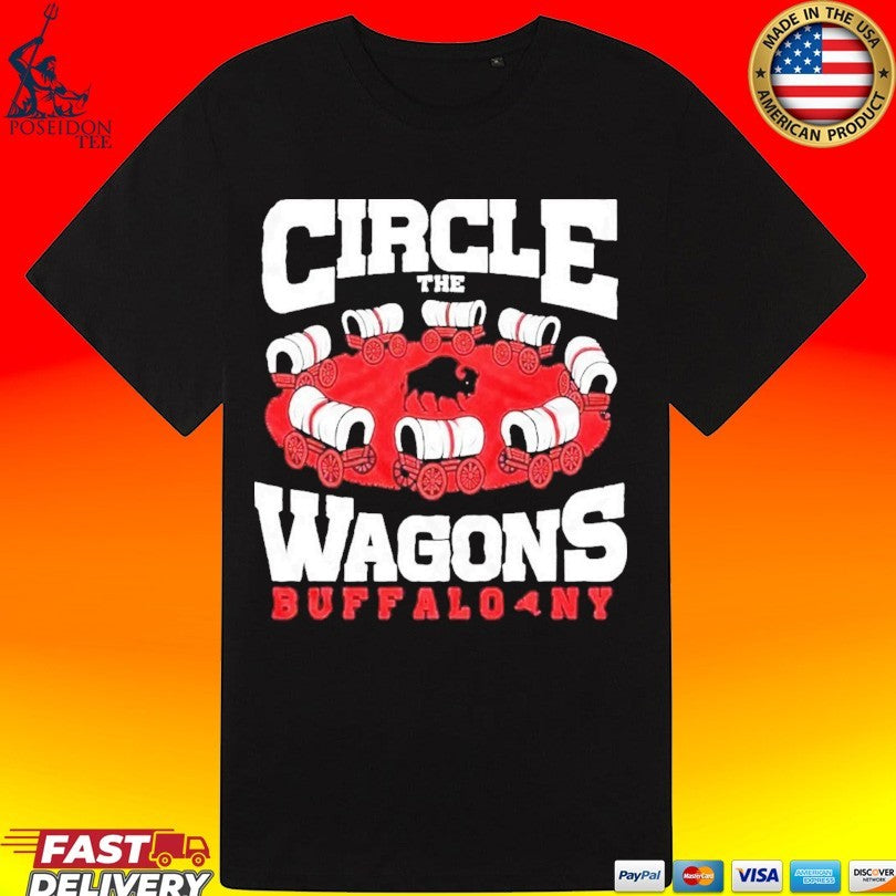 Circle The Wagons Buffalo Ny Bills Football Fan T-shirt