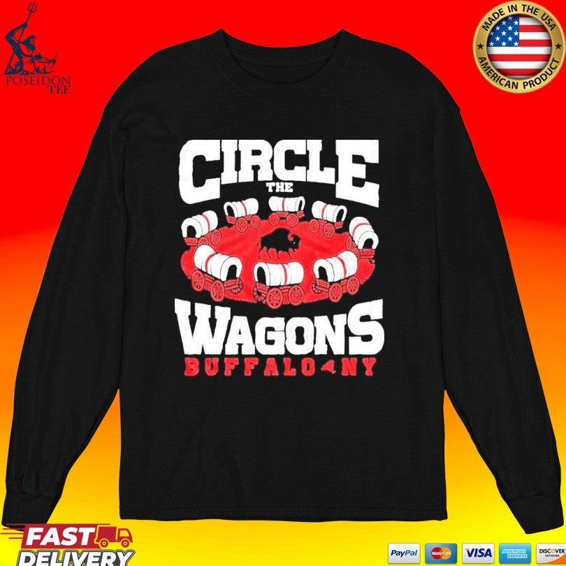 Circle The Wagons Buffalo Ny Bills Football Fan T-shirt