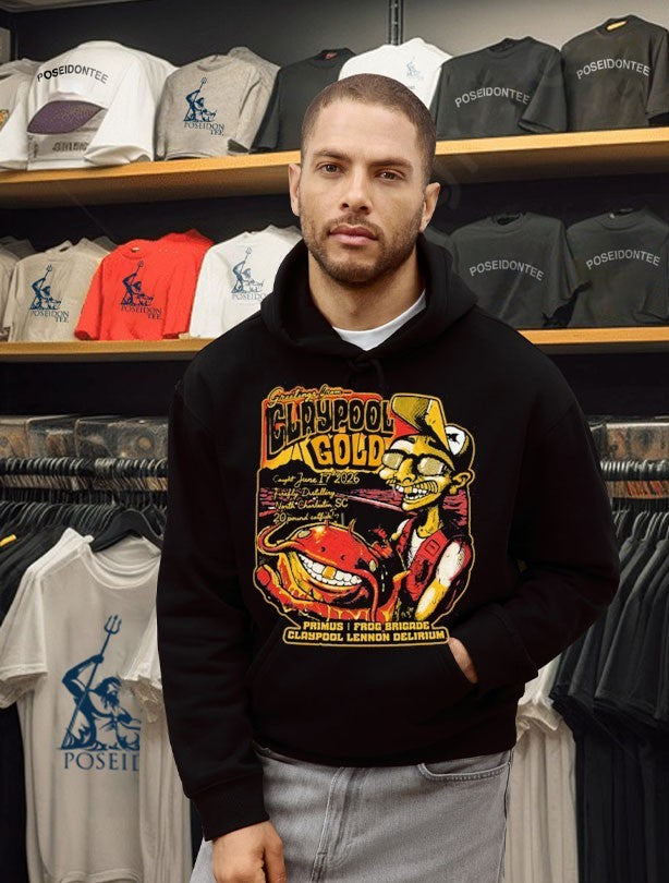 Claypool Gold Primus Frog Brigade Claypool Lennon Delirium T-shirt
