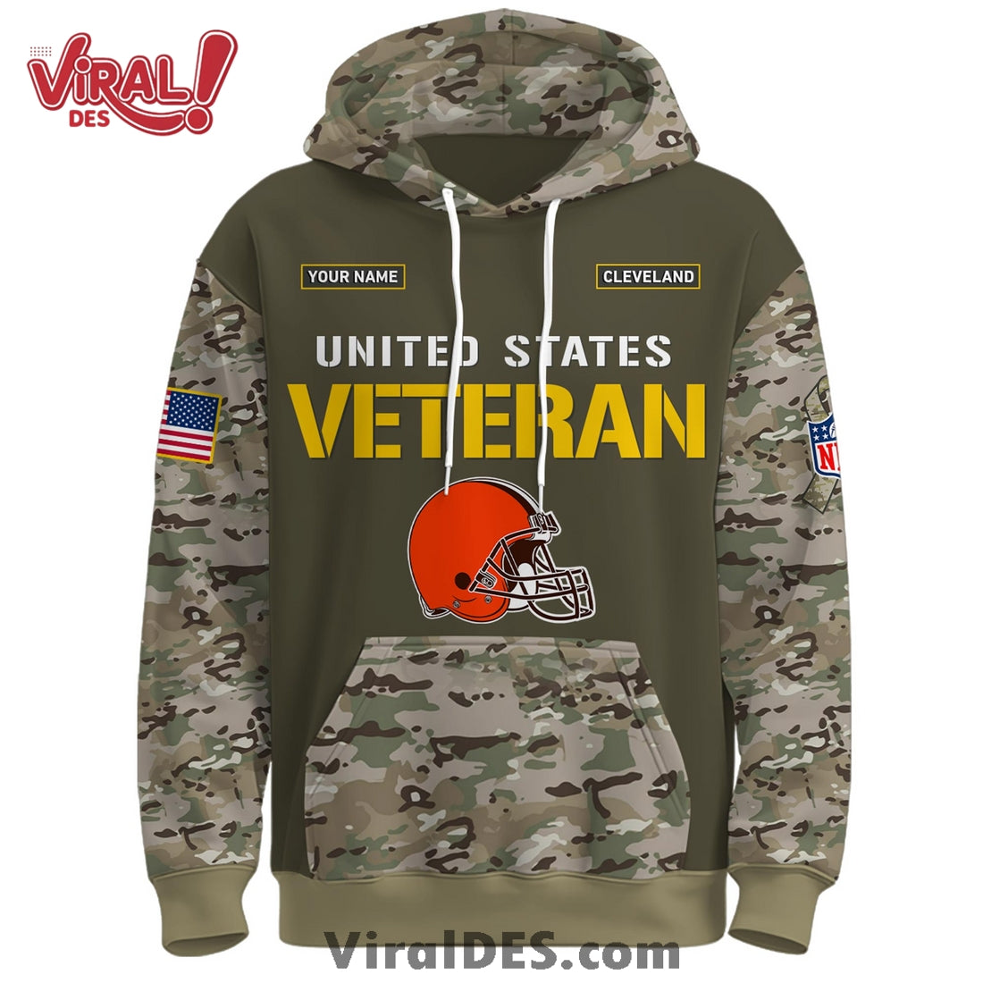 Cleveland Browns 2025 Salute to Service Hoodie, Long Pants
