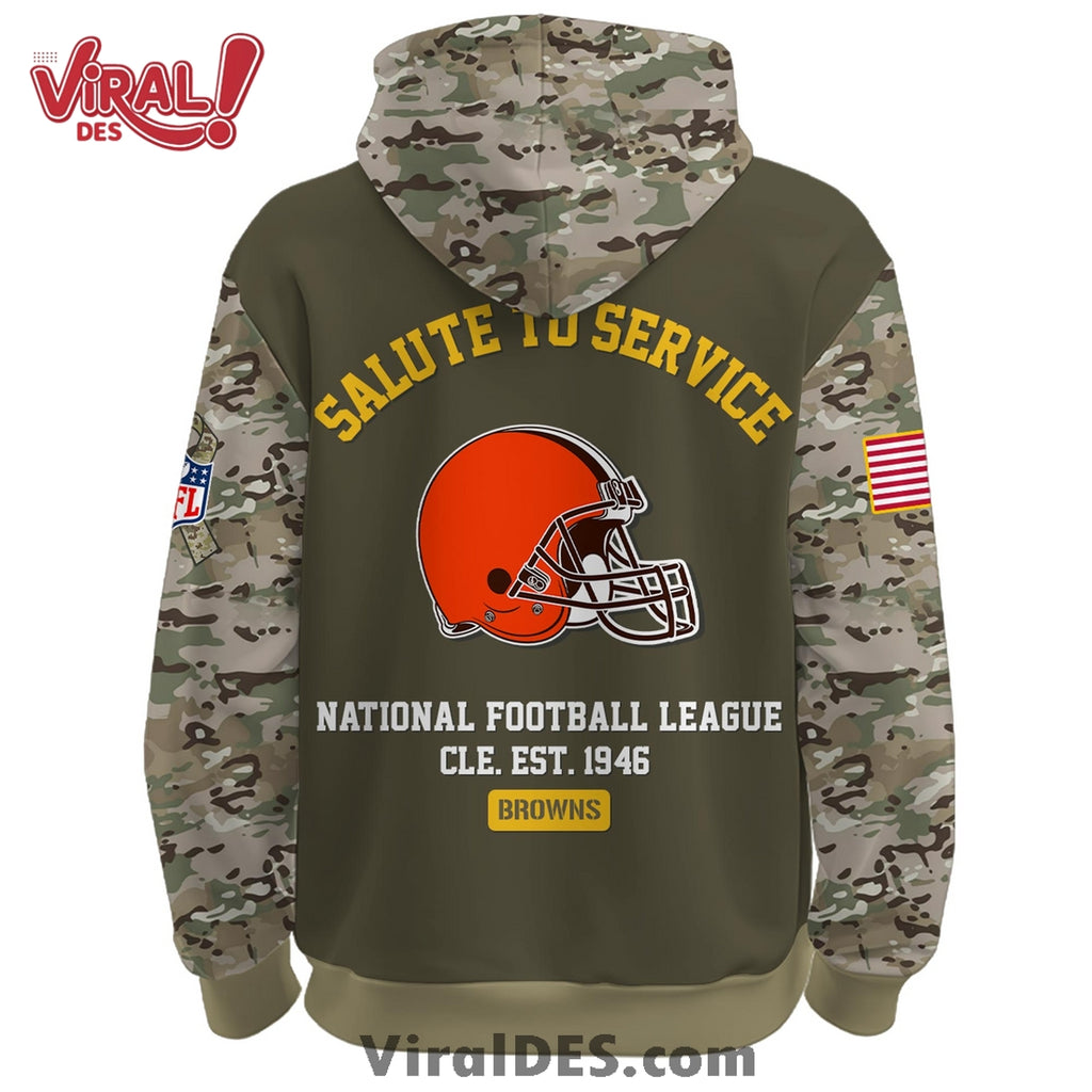 Cleveland Browns 2025 Salute to Service Hoodie, Long Pants