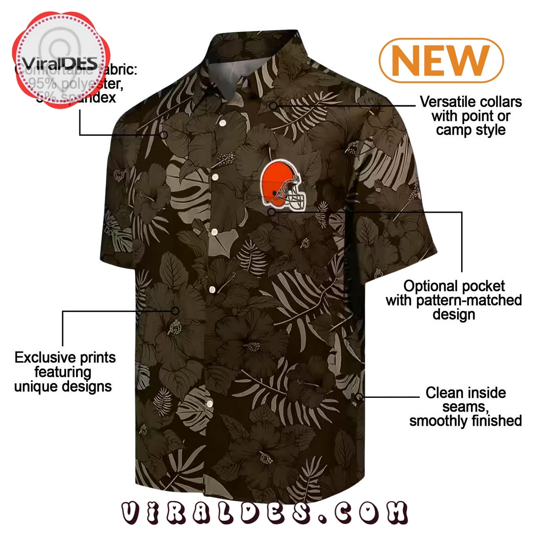 Cleveland Browns Jungle Vibes Hawaiian Shirt