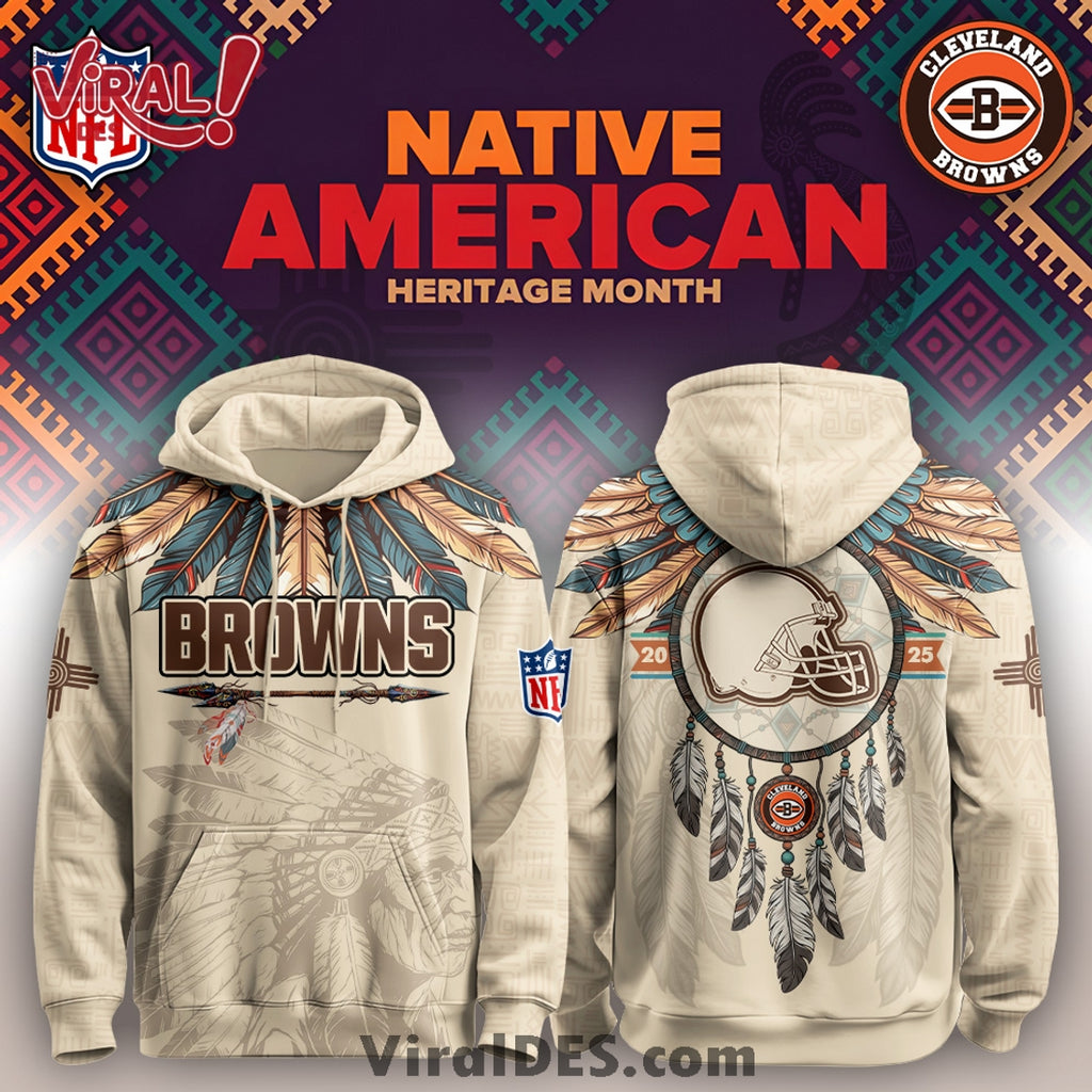 Cleveland Browns Native American Heritage Month Limited Editions Hoodie