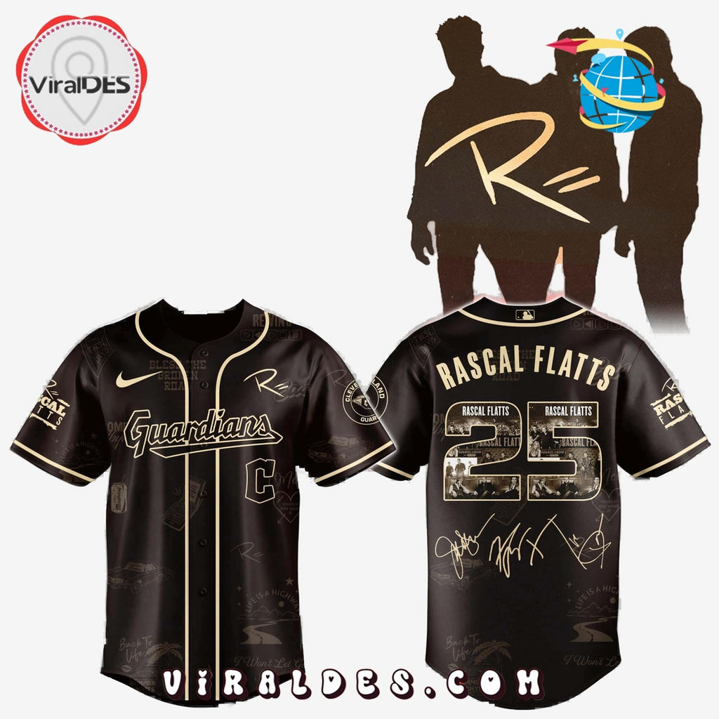 Cleveland Guardians MLB x Rascal Flatts Life Is a Highway Tour Jersey