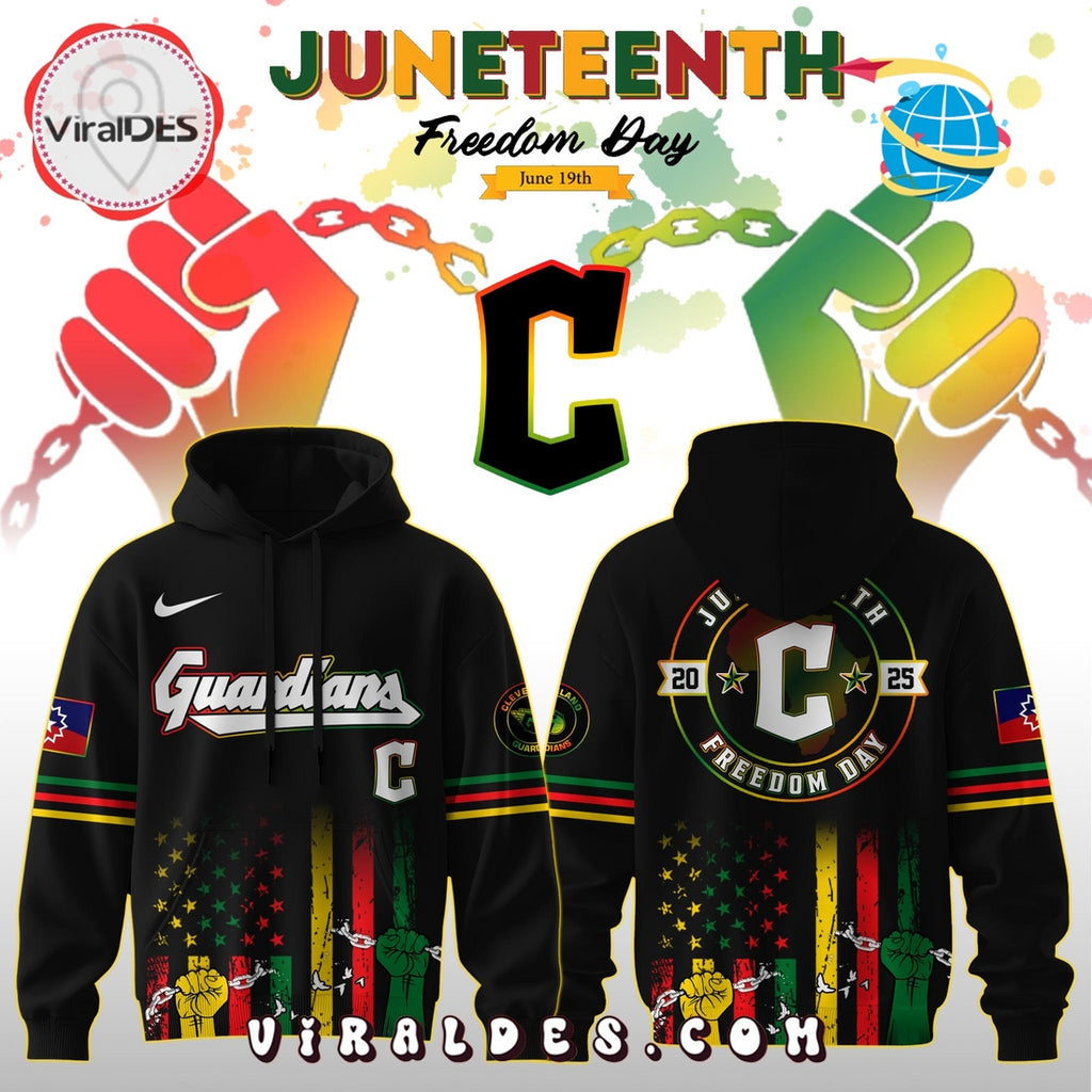 Cleveland Guardians x 2025 Juneteenth Freedom Day Hoodie, Long Pants
