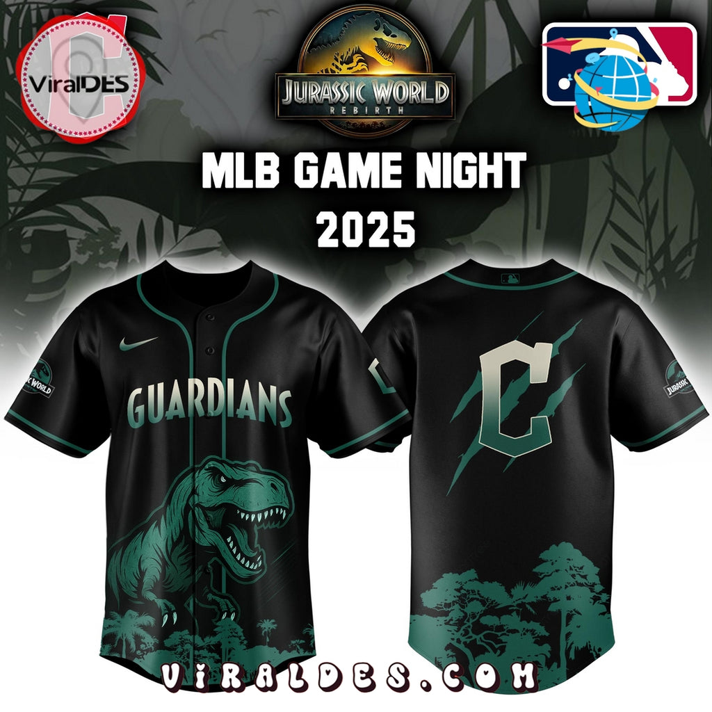 Cleveland Guardians x Jurassic World 2025 Baseball Jersey