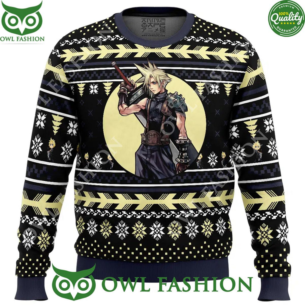 Cloud Final Fantasy Ugly Christmas Sweater Jumper