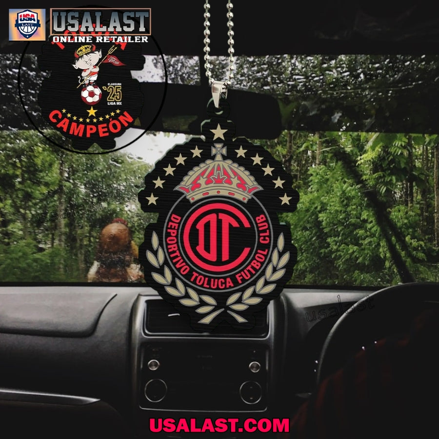 Club Deportivo Toluca 2025 Campeon de Campeones Car Ornament