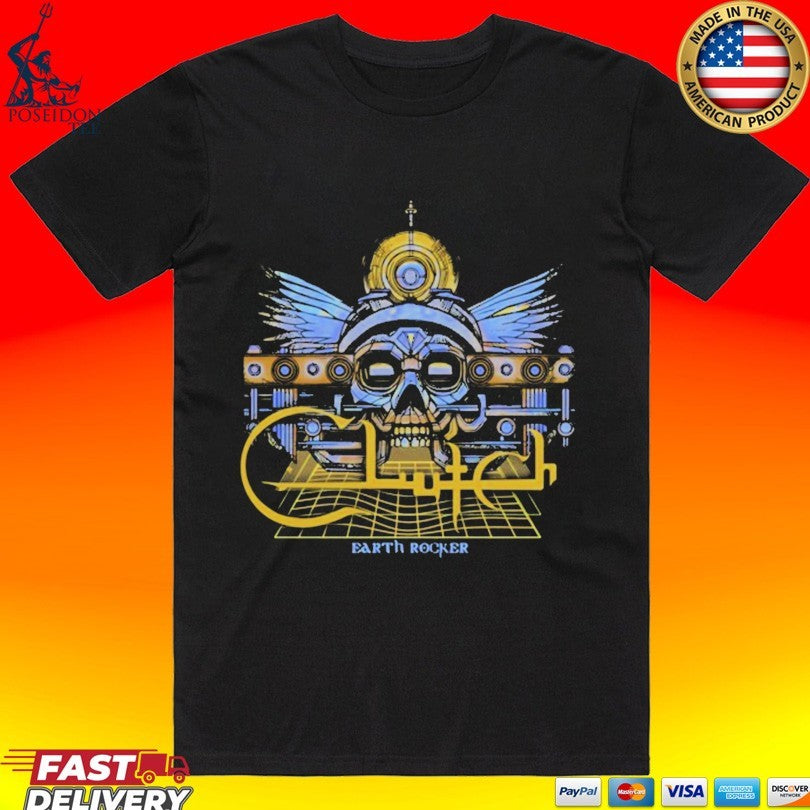 Clutch Earth Rocker The Face T-shirt