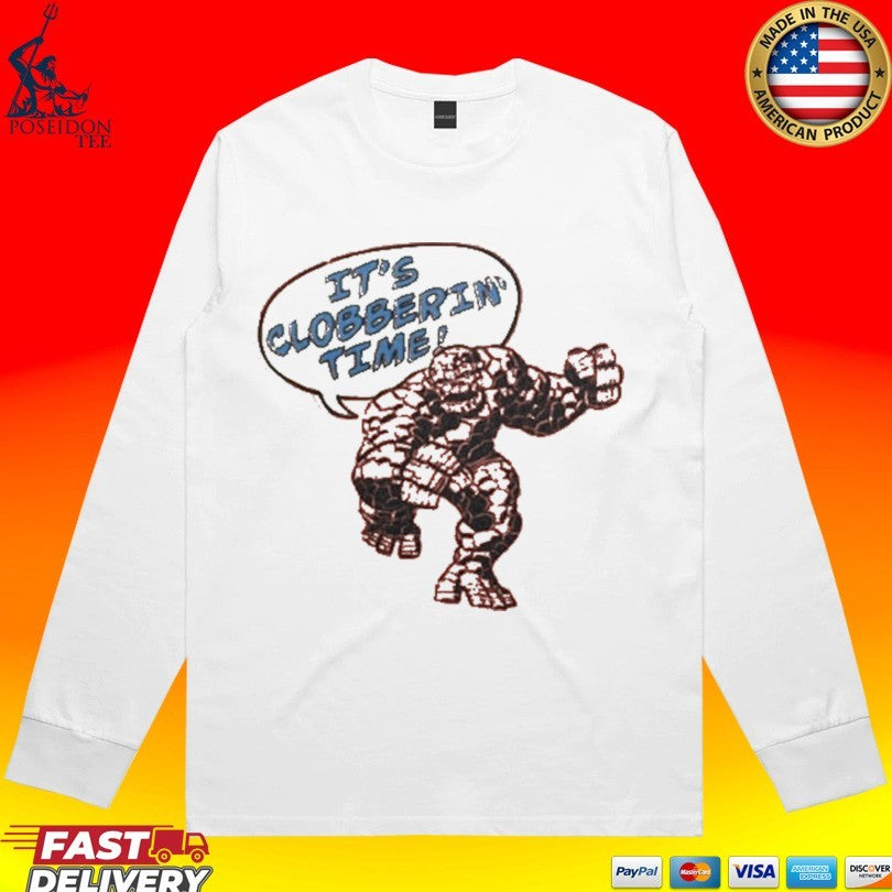 Cm Punk Wearing It’s Clobberin Time T-shirt