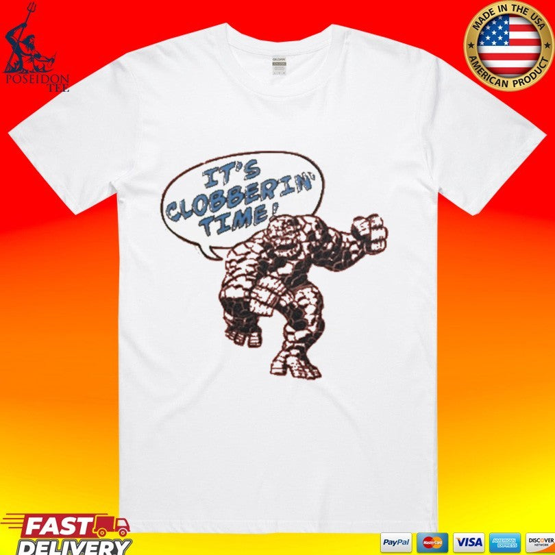 Cm Punk Wearing It’s Clobberin Time T-shirt