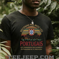 Déconne Pas Avec Les Portugais Portugal Flag Vintage Sunset T Shirt