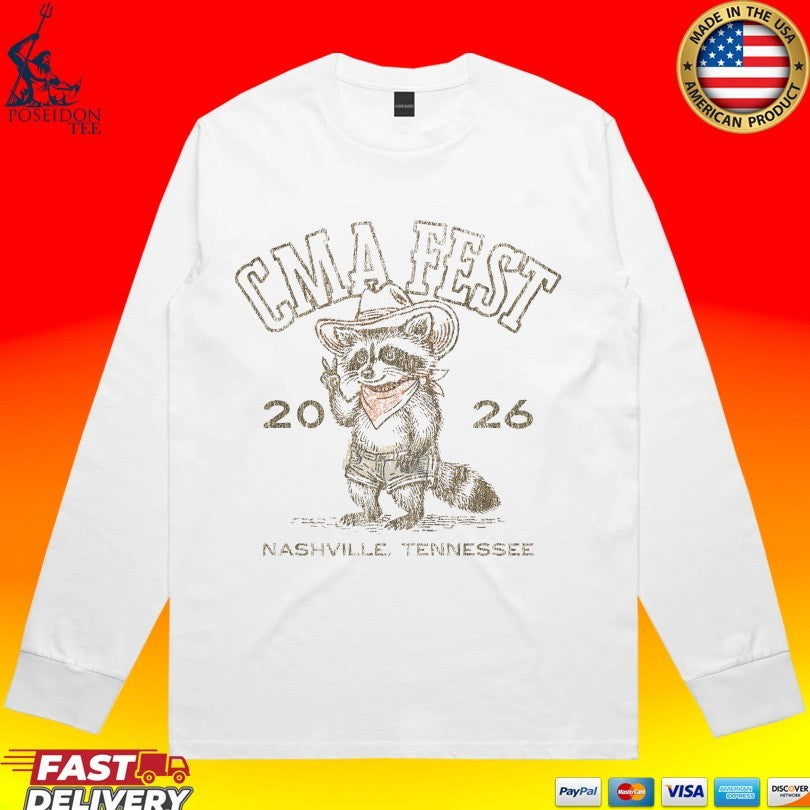 CMA Fest 2026 Nashville Tennessee Raccoon T-shirt