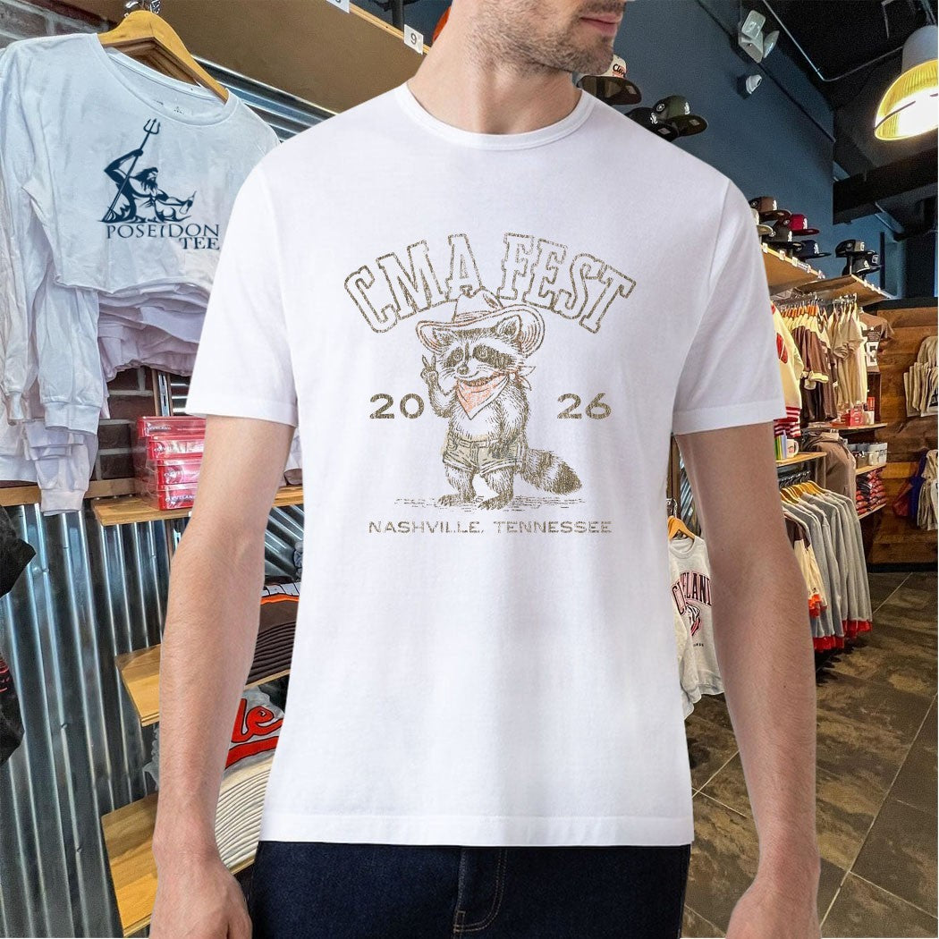 CMA Fest 2026 Nashville Tennessee Raccoon T-shirt