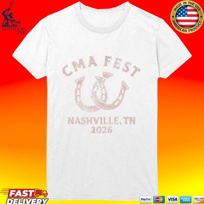 CMA Fest Nashville TN 2026 Horseshoe T-shirt