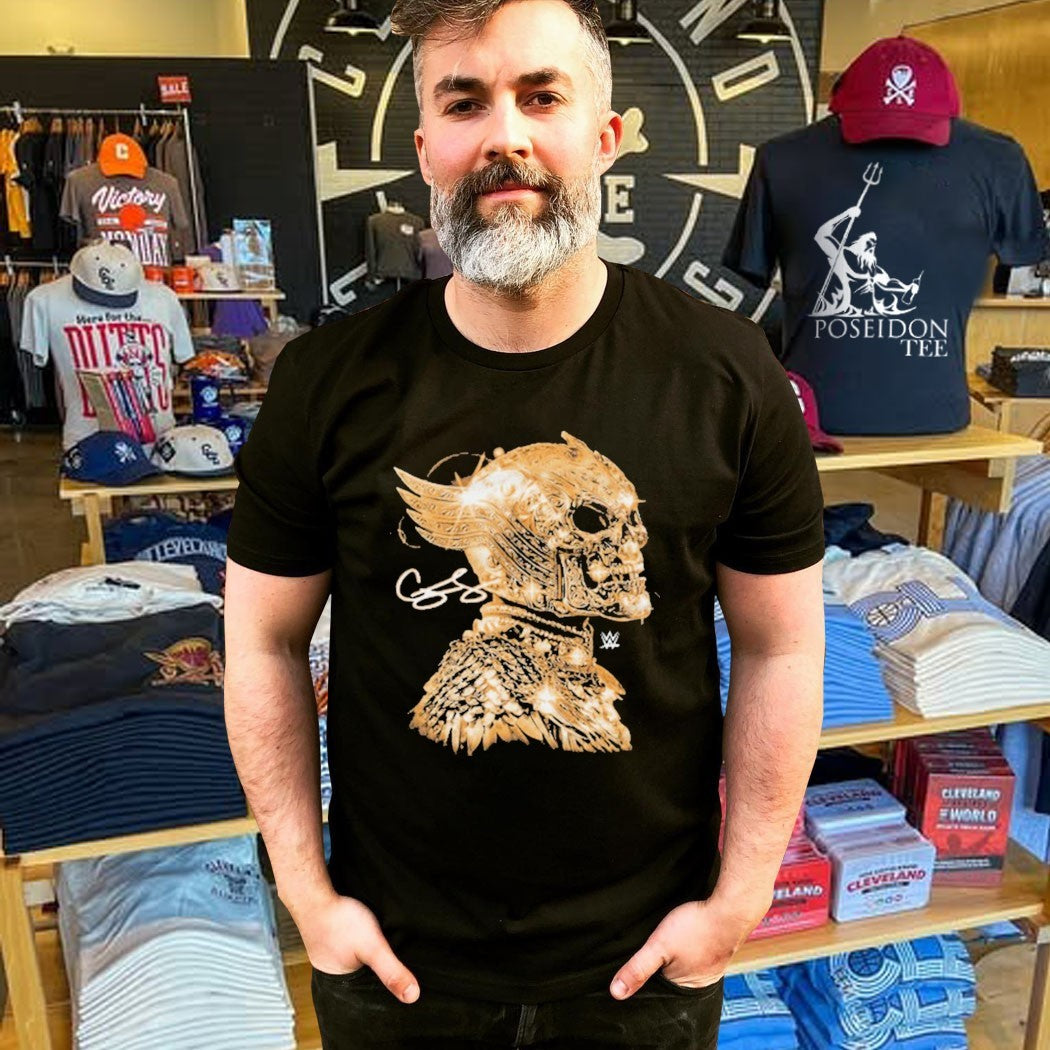 Cody Rhodes Skull Mask Gold T-shirt