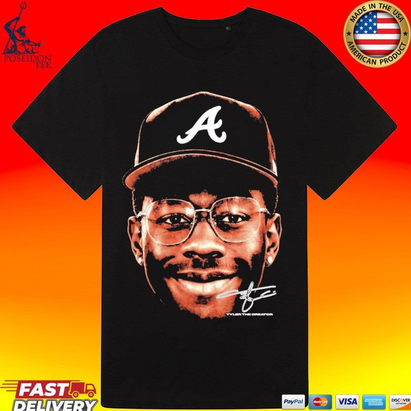 Cold Prints Tyler Atlanta Braves Face T-shirt