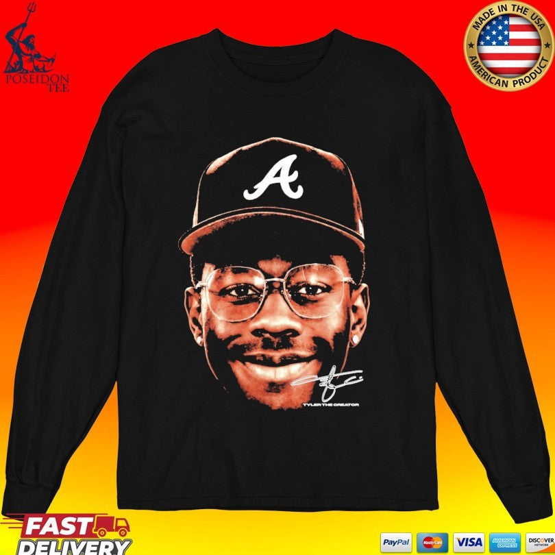 Cold Prints Tyler Atlanta Braves Face T-shirt
