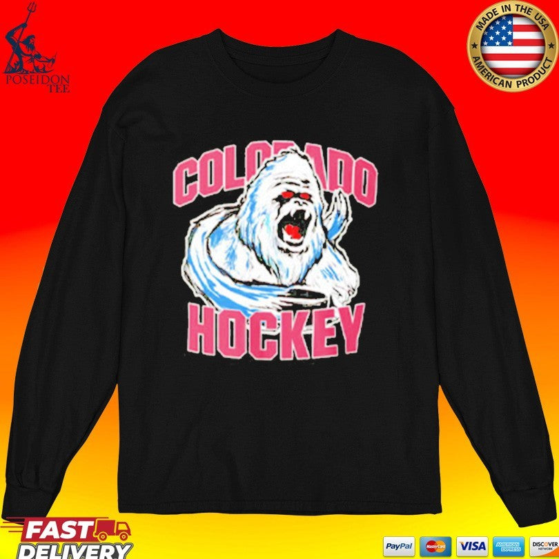 Colorado Hockey Yeti Mascot T-shirt