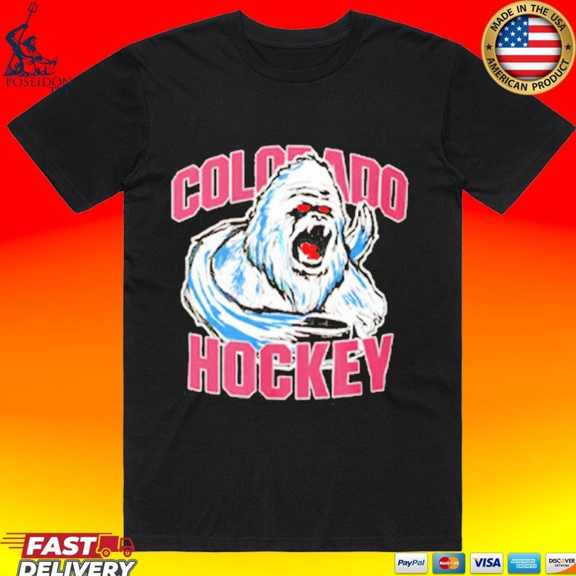 Colorado Hockey Yeti Mascot T-shirt