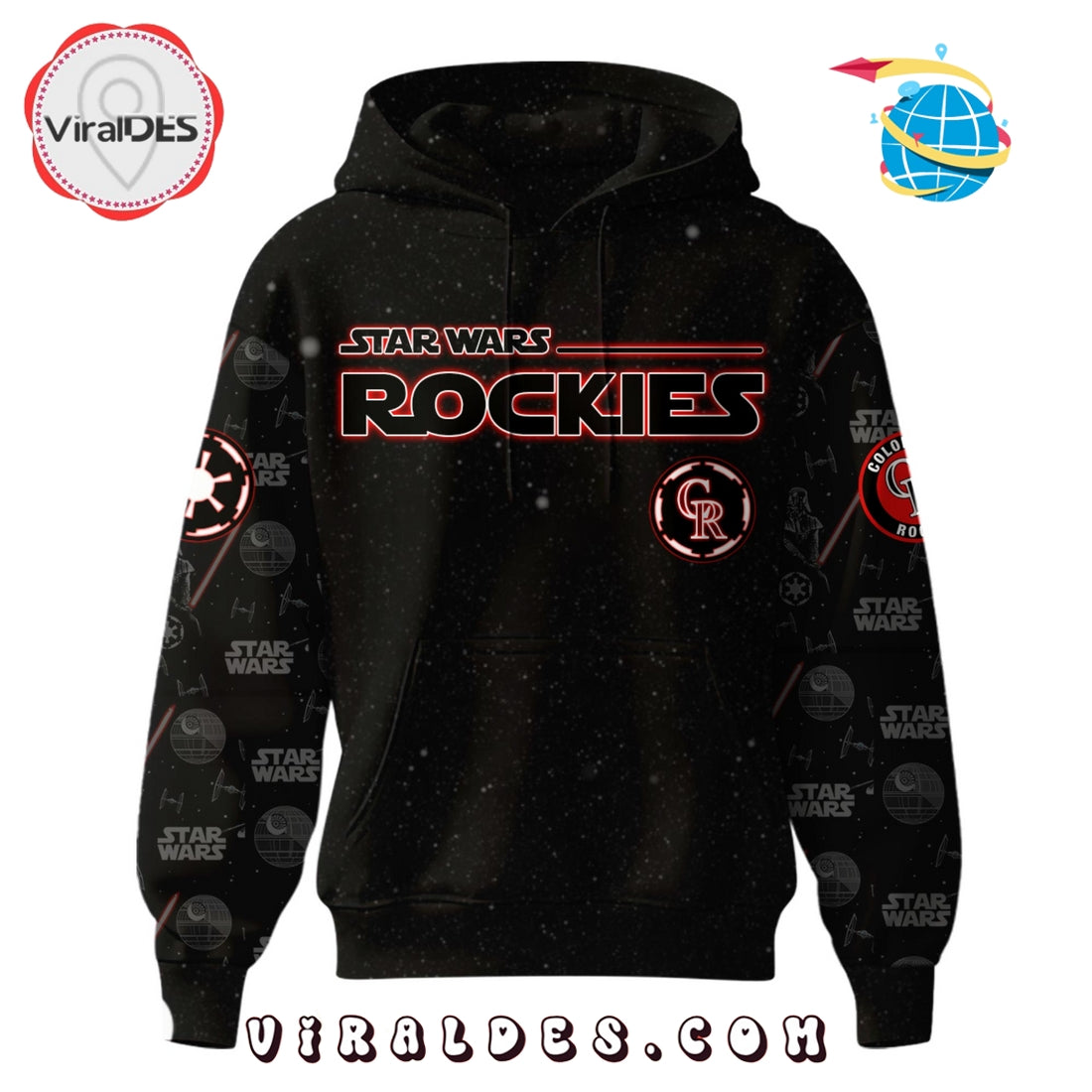 Colorado Rockies MLB x Star War Night Hoodie, Jogger, Cap