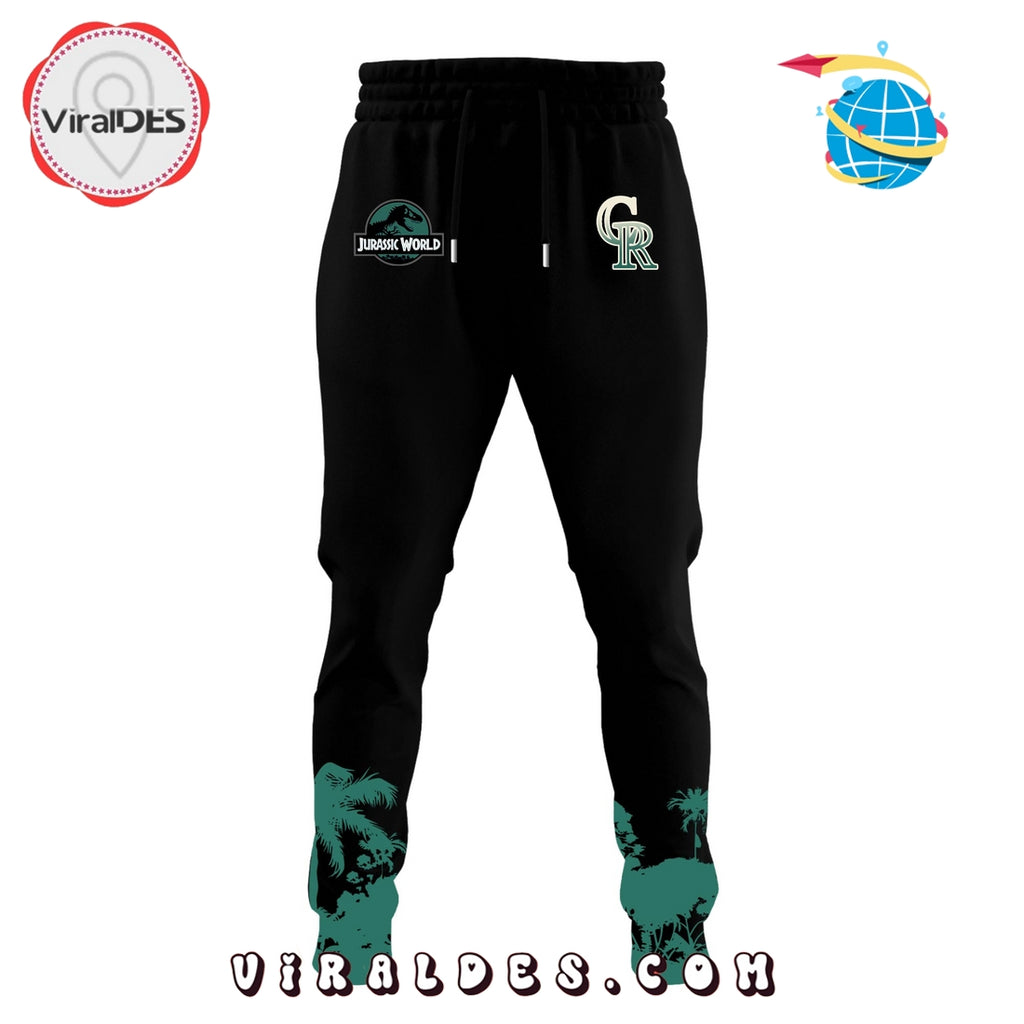 Colorado Rockies x Jurassic World Hoodie, Long Pants