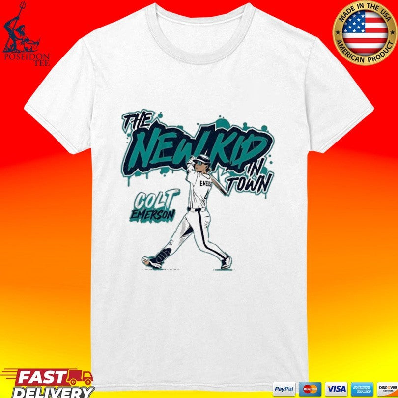 Colt Emerson Seattle Mariners The New Kid In Town T-shirt