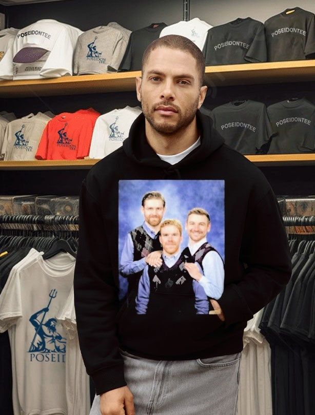 Connor Mcdavid Leon Draisaitl Zach Hyman Step Brothers T-shirt