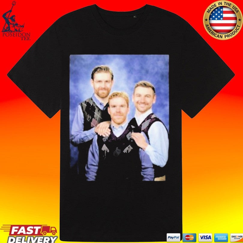 Connor Mcdavid Leon Draisaitl Zach Hyman Step Brothers T-shirt