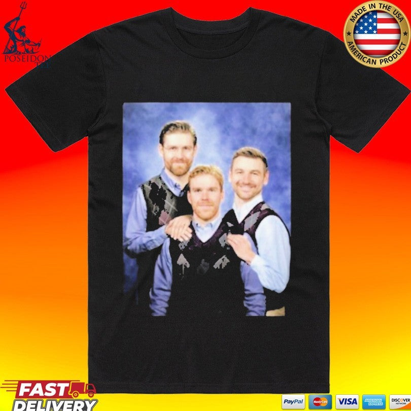 Connor Mcdavid Leon Draisaitl Zach Hyman Step Brothers T-shirt
