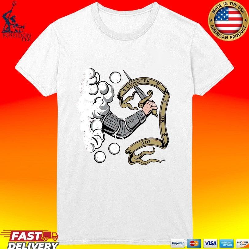 Conquer Or Die Flag T-shirt