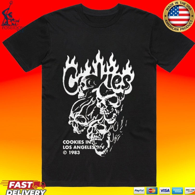 Cookies Flame In Los Angeles 1983 T-shirt